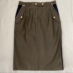 Tommy Hilfiger collection leather pencil skirt